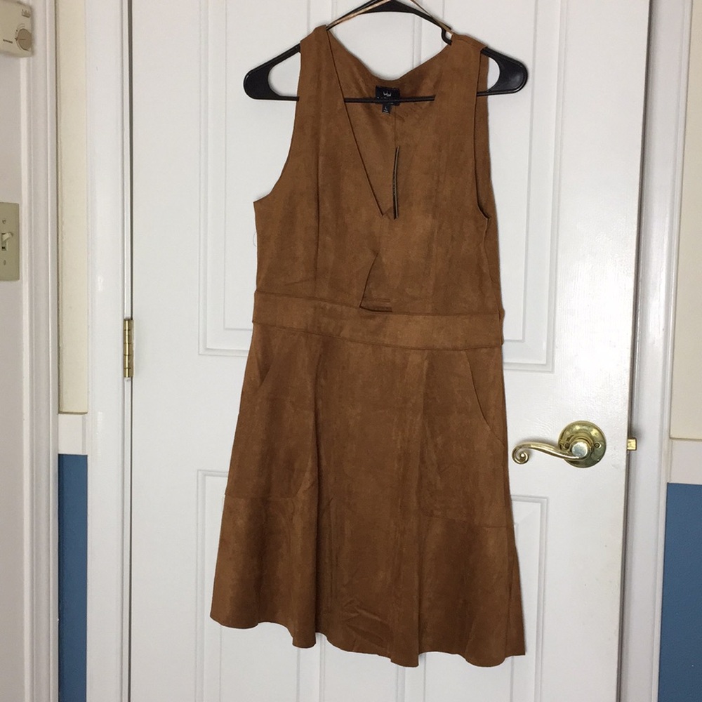 Vegan Suede Cutout Dress